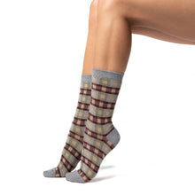 Load image into Gallery viewer, SONIA CALZA CORTA IN COTONE SOFT CON UNA BRILLANTE MICROFANTASIA IN LUREX