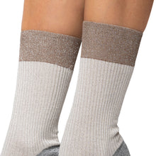 Load image into Gallery viewer, LIZZY CALZA CORTA MICROCOSTINA IN COTONE LUREX