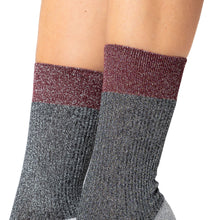 Load image into Gallery viewer, LIZZY CALZA CORTA MICROCOSTINA IN COTONE LUREX