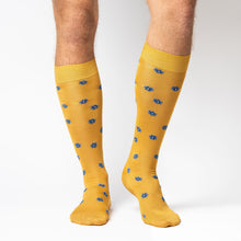 Load image into Gallery viewer, ROBERT CALZA LUNGA IN COTONE FILO DI SCOZIA CON DISEGNO FIORI