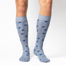 Load image into Gallery viewer, ROBERT CALZA LUNGA IN COTONE FILO DI SCOZIA CON DISEGNO FIORI