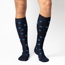 Load image into Gallery viewer, ROBERT CALZA LUNGA IN COTONE FILO DI SCOZIA CON DISEGNO FIORI