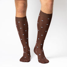 Load image into Gallery viewer, ANDY CALZA LUNGA IN COTONE FILO DI SCOZIA CON DISEGNO ROMBETTI