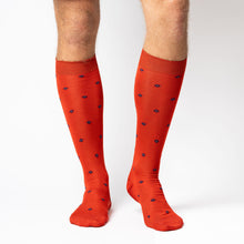 Load image into Gallery viewer, ANDY CALZA LUNGA IN COTONE FILO DI SCOZIA CON DISEGNO ROMBETTI