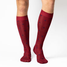 Load image into Gallery viewer, ANDY CALZA LUNGA IN COTONE FILO DI SCOZIA CON DISEGNO ROMBETTI