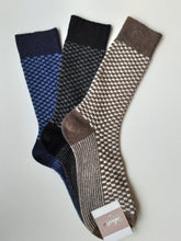 Load image into Gallery viewer, SVEN CALZA CORTA A NIDO D'APE IN LANA E CASHMERE