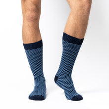 Load image into Gallery viewer, SVEN CALZA CORTA A NIDO D'APE IN LANA E CASHMERE