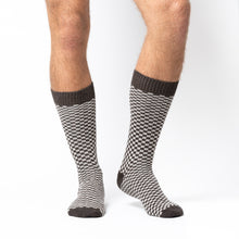 Load image into Gallery viewer, SVEN CALZA CORTA A NIDO D'APE IN LANA E CASHMERE