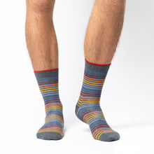 Carica l'immagine nel visualizzatore di Gallery, PAUL CALZA CORTA IN COTONE SOFT CON FANTASIA RIGHE