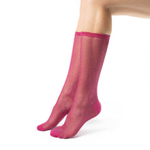 Carica l'immagine nel visualizzatore di Gallery, CELINE CALZA CORTA VELATA E LEGGERA IN LUREX