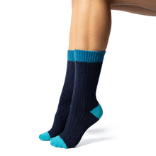 Load image into Gallery viewer, KIM CALZA CORTA IN LANA E CASHMERE CON EFFETTO BICOLOR