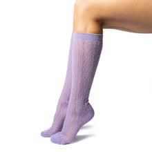 Load image into Gallery viewer, SARAH CALZA LUNGA TRAFORATA IN SOFFICE LANA MOHAIR