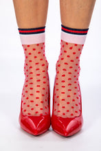 Carica l'immagine nel visualizzatore di Gallery, MIMOSA CALZA CORTA VELATA IN LEGGERO FILO DI PESCA A POIS