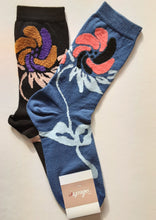 Load image into Gallery viewer, SUMMER CALZA CORTA IN COTONE SOFT CON DISEGNO FIORE IN VELLUTO