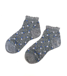 FLOWER CALZA CORTISSIMA IN LEGGERO COTONE