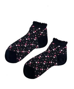 FLOWER CALZA CORTISSIMA IN LEGGERO COTONE