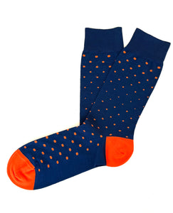 POIS ALL OVER CALZA CORTA IN COTONE FILO DI SCOZIA